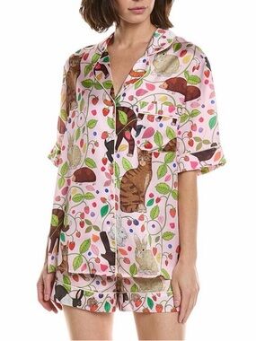 NWOT Karen Mabon Strawberry Fields Forever Pajamas